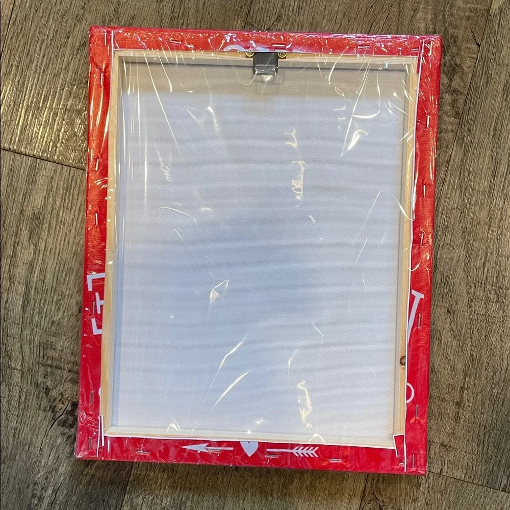 Red Valentine's Day Wishes Wall Art‎ Framed Canvas Art 11”X14” NIB